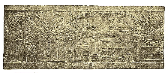 Assyria - Ashurbanipal and his Queen Relief