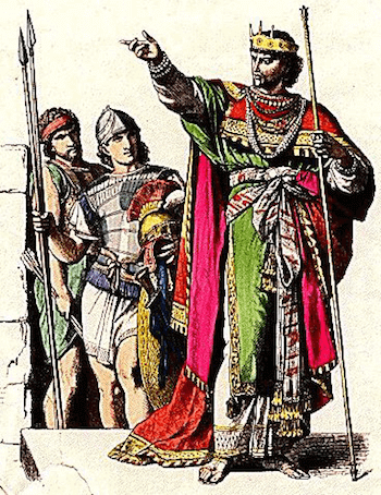 Kingdom of Judah - Jewish King and Soldiers Drawing