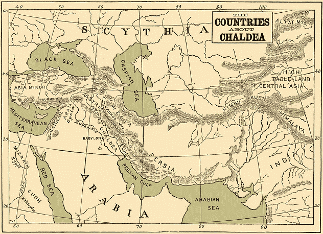 Chaldea - Chaldea Map (1874)