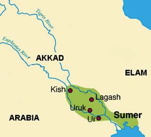 Cultures - Sumer Map