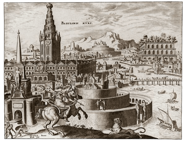 Structures - Hanging Gardens of Babylon (Maerten van Heemskerck 1572)