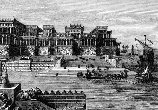 Assyria - Palace of Ashurnasirpal Drawing
